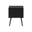 Accent Table & Storage Drawers - Black