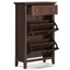 Acadian - Entryway Shoe Storage Cabinet - Brown
