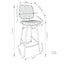 Raya - Upholstered Counter Height Stool (Set of 2)