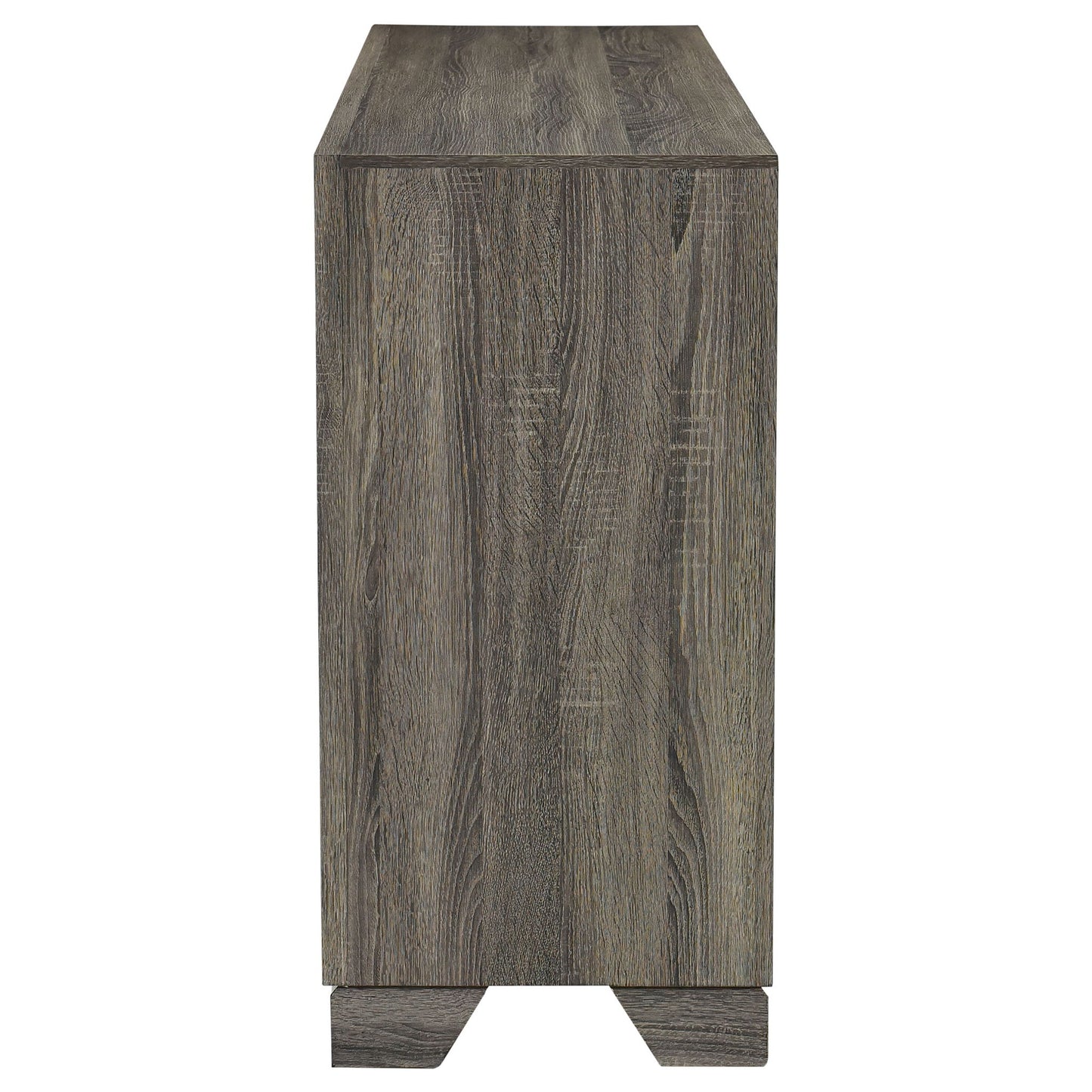 Funston - 6 Drawer Dresser Cabinet - Brown Oak