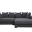 Naomi - 3 Piece Upholstered Sectional - Dark Gray