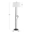 Shadow Contemporary Floor Lamp - Black / White
