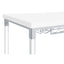 Tonneson - Bar Table With Trestle Base And Wine Storage - White