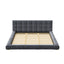 Upholstered Platform Bed Frame With Tufted Headboard