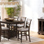 Upholstered Seat Ladderback Side Chair (Set of 2) - Coffee