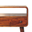 Curved Chestnut Console Table