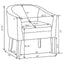 Barrel Back Accent Chair - Gray