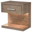 Gibbons - 1 Drawer Nightstand With LED Light - Brown
