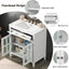 Bathroom Vanity With Ceramic Sink, Adjustable Shelf & Tip Out Tray