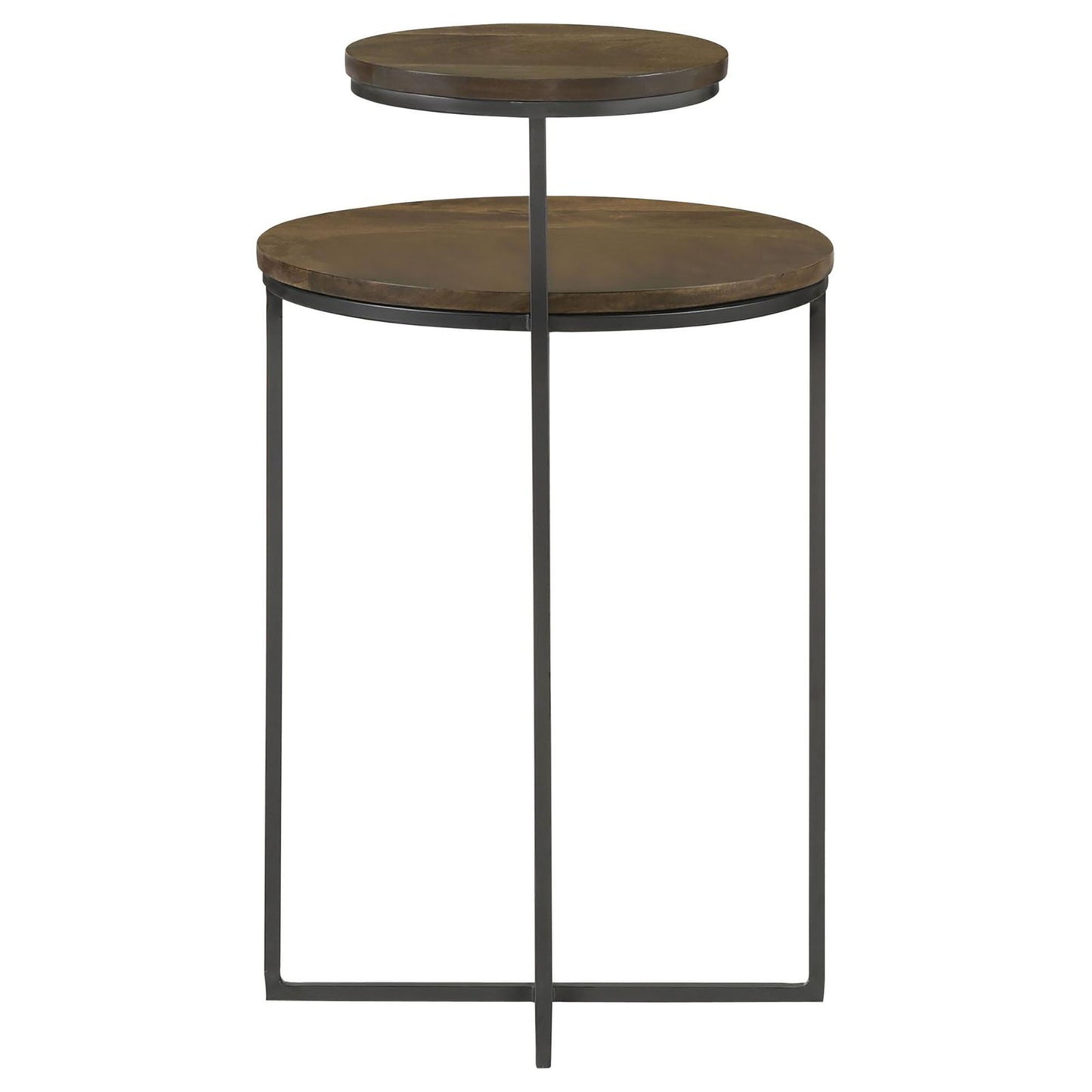 2 Tier Accent Table - Brown