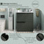 Fluted Bathroom Vanity With Ceramic Sink, Soft Close Slides