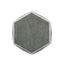 Modern Hammered Iron Geometric End Table