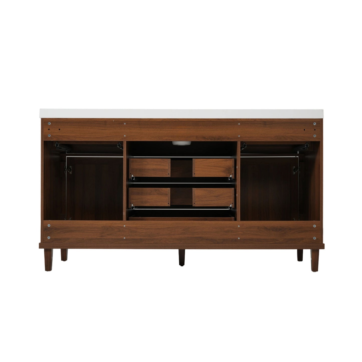 Bathroom Vanity With Sink, 5 Legs, Soft Close Drawers