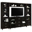 Barnaby - 4 Piece Rectangular Entertainment Center - Cappuccino