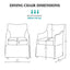 London - Upholstered Skirted Dining Arm Chair