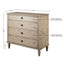 French Inspired Small Dresser - Wire Brushed Light Natural