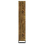 6 Tier Rectangular Bookcase With Accents - Brown