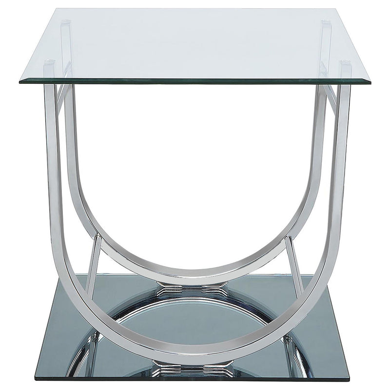 Garrett - 2 Piece Coffee Table Set - Chrome