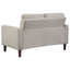 Harvey - Tufted Loveseat With Track Arm Design