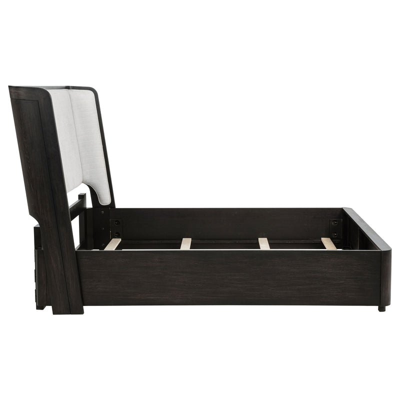 Bangor - Wingback Bed With Upholstered Headboard