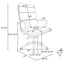 Molly - Upholstered Adjustable High Back Office Chair With Base - White