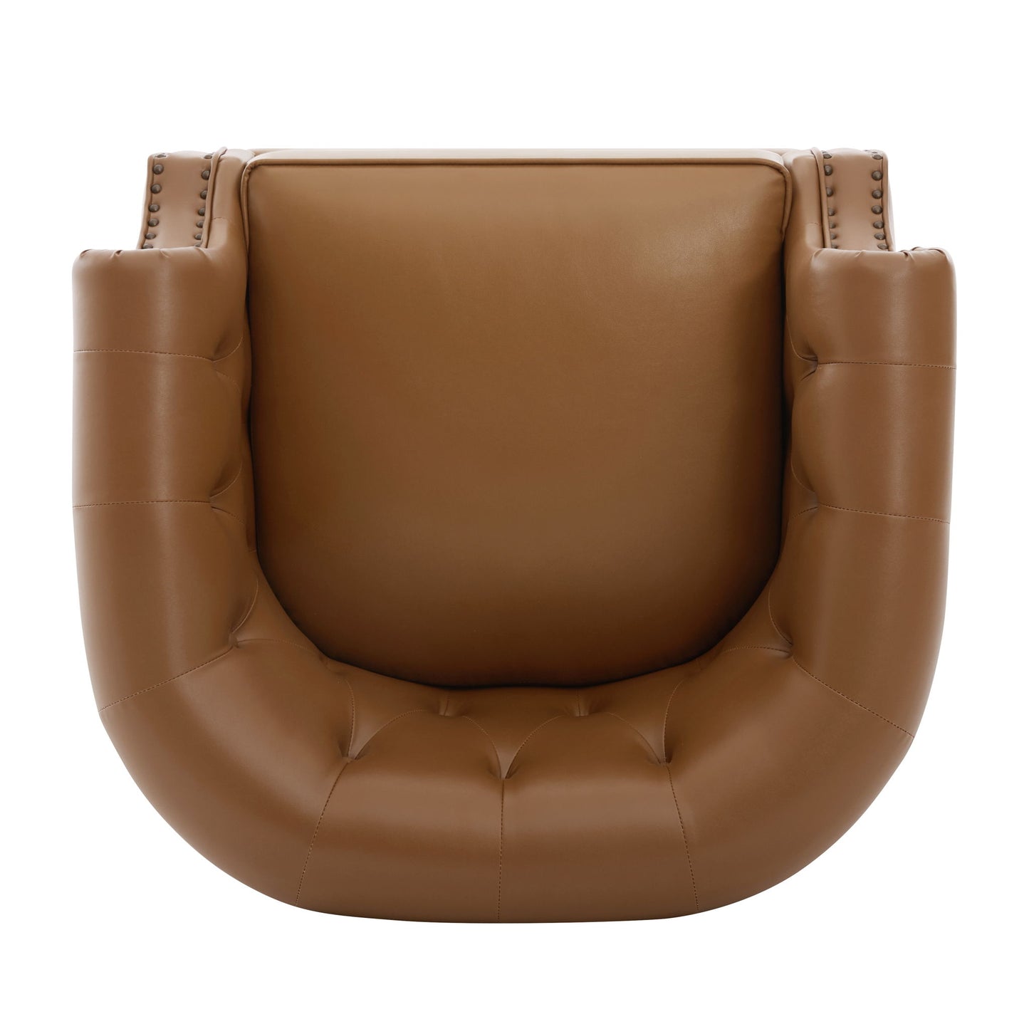 360° Swivel Accent Chair With Curved Back