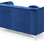 Stylish Sloped Arm Loveseat