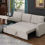 Upholstered Pull Out Sectional Sofa With Chaise
