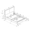 Bed, Upholstered, Transitional