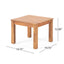 Halcyon - Outdoor Side Table With Slat Design