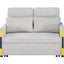Percy - Teddy Sleeper Loveseat With Dual-Pull Sleeper Design