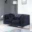 Stylish Sloped Arm Loveseat
