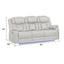 Challenger - LED Power Recliner Sofa