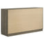4 Piece Queen Bedroom Set With Built In Storage And Mirror - Oak