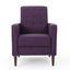Mid-Century Modern Recliner With Button Tufted Waffle Stitch