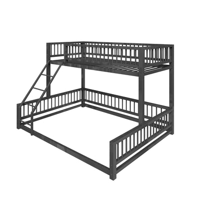 Bunk Bed With Ladder And Safety Guardrails