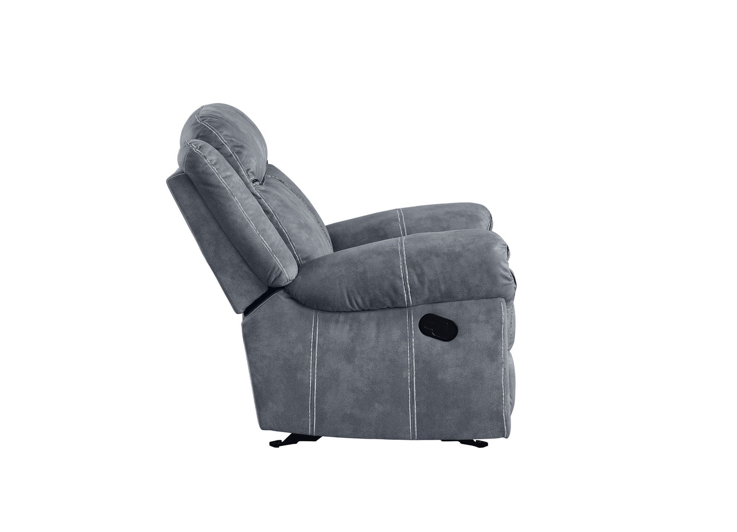 Zubaida - Two Tone Recliner Sofa With USB Port Drop Down Table