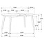Linnea - 5 Piece Dining Set With Chairs - Dark Walnut