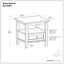 Warm Shaker - End Table - Warm Walnut Brown