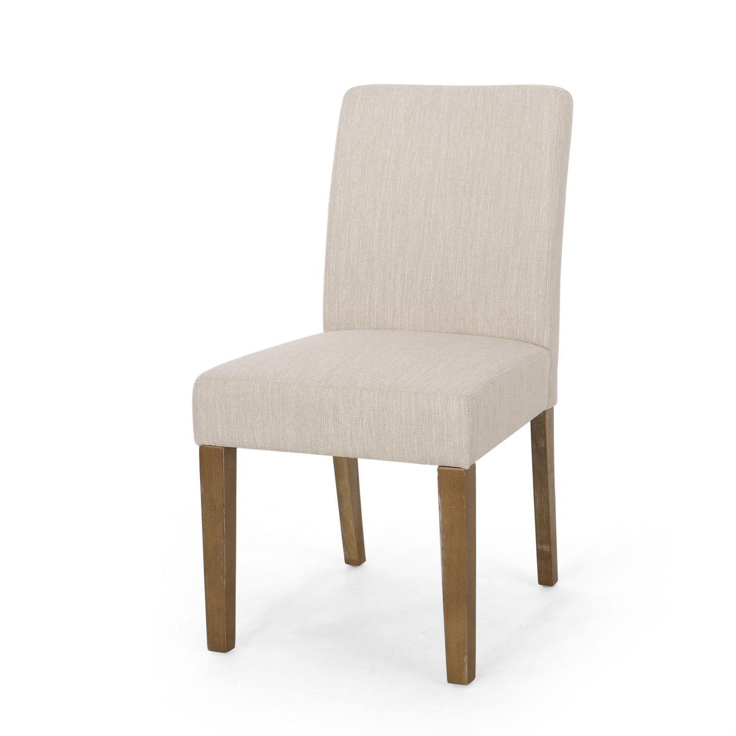 Contemporary Dining Chair With Upholstered Seating And Tapered Legs