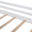 Loft House Bed With Ladder And Slide, With board And Light Strip On The Roof