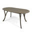 Outdoor Table With Smooth Lines, Slat Top