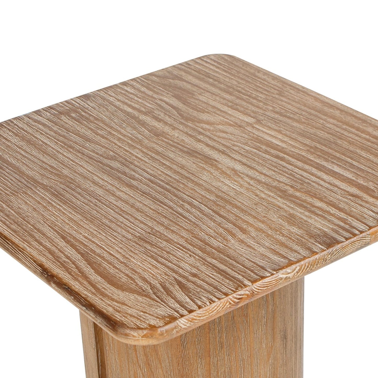 Sonoma - Square Pedestal Side Table - Antique Brown