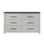 Avery - Dresser, Spacious Drawers, Block Feet - Beige