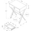 Accent Side X Table, Storage Drawer, Contemporary & Modern