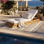 Chaise Lounge Set With 2 Fold Cushion
