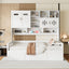 Daybed With All-In-One Cabinet And Shelf