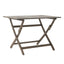Blissique - Outdoor Foldable Wood Dining Table With Slat Design