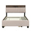 Upholstered Platform Bed With Storage Headboard, Trundle & 2 Drawers And A Set Of Sockets & USB Ports