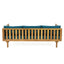 Claremont - 3 Seater Daybed Teak Acacia Wood Water Resistant Cushions